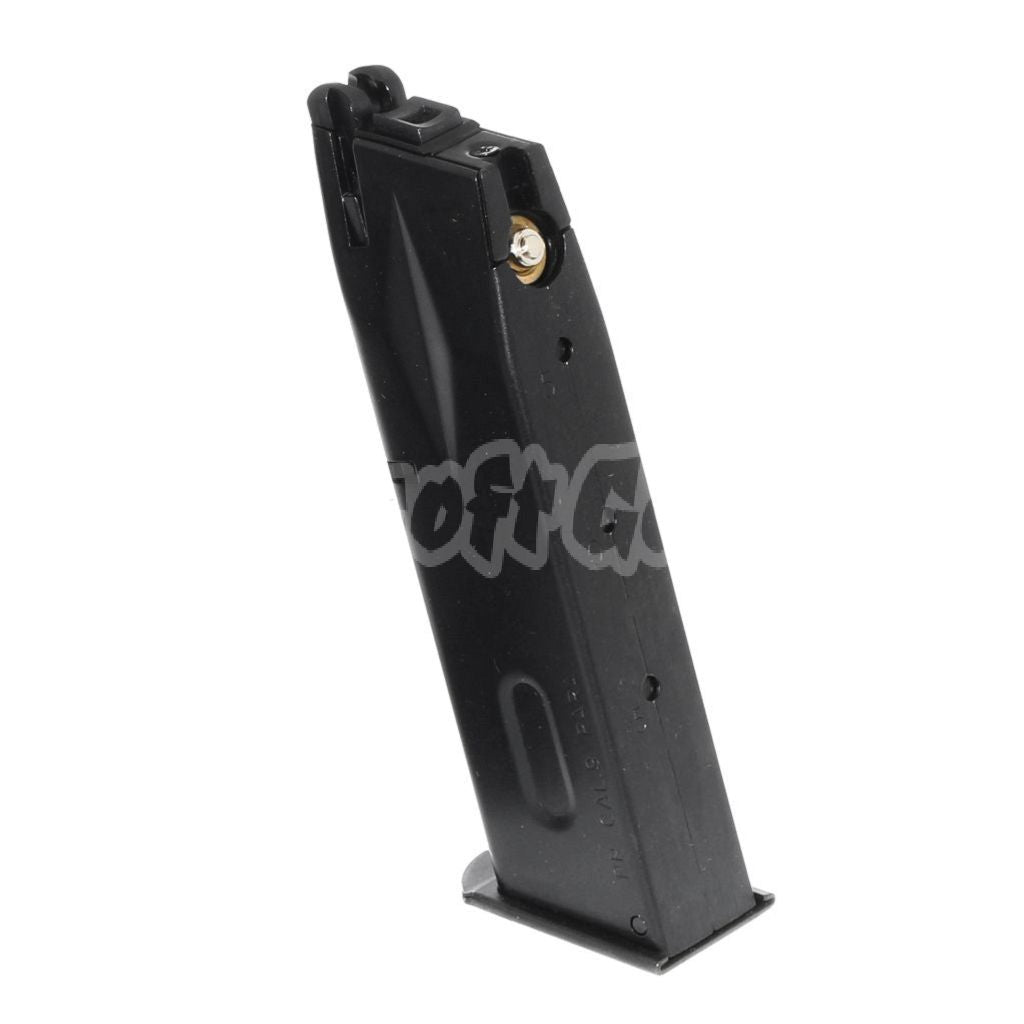 WE (WE-TECH) 26rd Gas Magazine Steel Housing for AW MB Series / KJW / Tokyo Marui / WE M9 M92 GBB Pistol Black