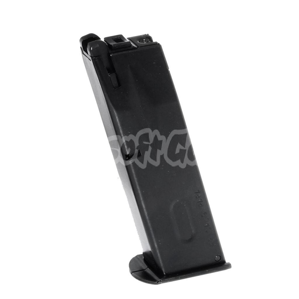 WE (WE-TECH) 26rd Gas Magazine Steel Housing for AW MB Series / KJW / Tokyo Marui / WE M9 M92 GBB Pistol Black