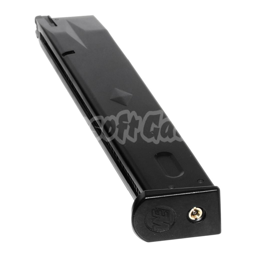 Airsoft WE (WE-TECH) 50rd Extended Long Gas Magazine for AW MB Series / KJW / Tokyo Marui / WE M9 M92 GBB Pistol Black