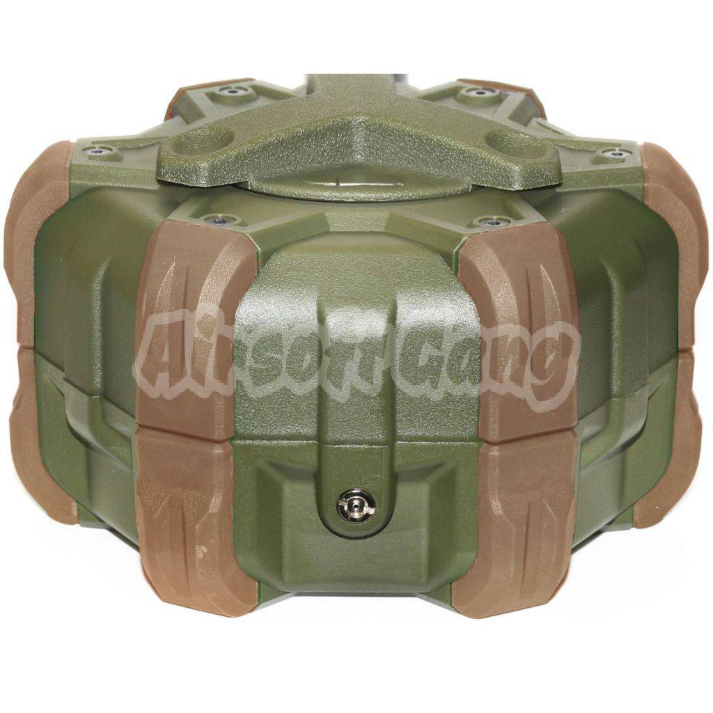 Airsoft WE 350rd Gas Drum Magazine for ARMY R501 R601 / KJ KP-05 / Zeon / EMG SAI / AW / WE / Tokyo Marui Hi-Capa GBB Pistol Black/OD/Tan