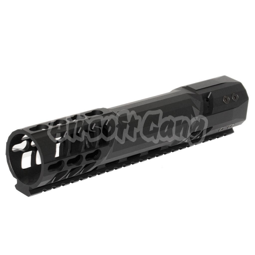 Airsoft APS EMG Licensed F1 C7K Style 9.75" Inches BDR Keymod Handguard Rail System for M4 M16 AEG Anodized Black