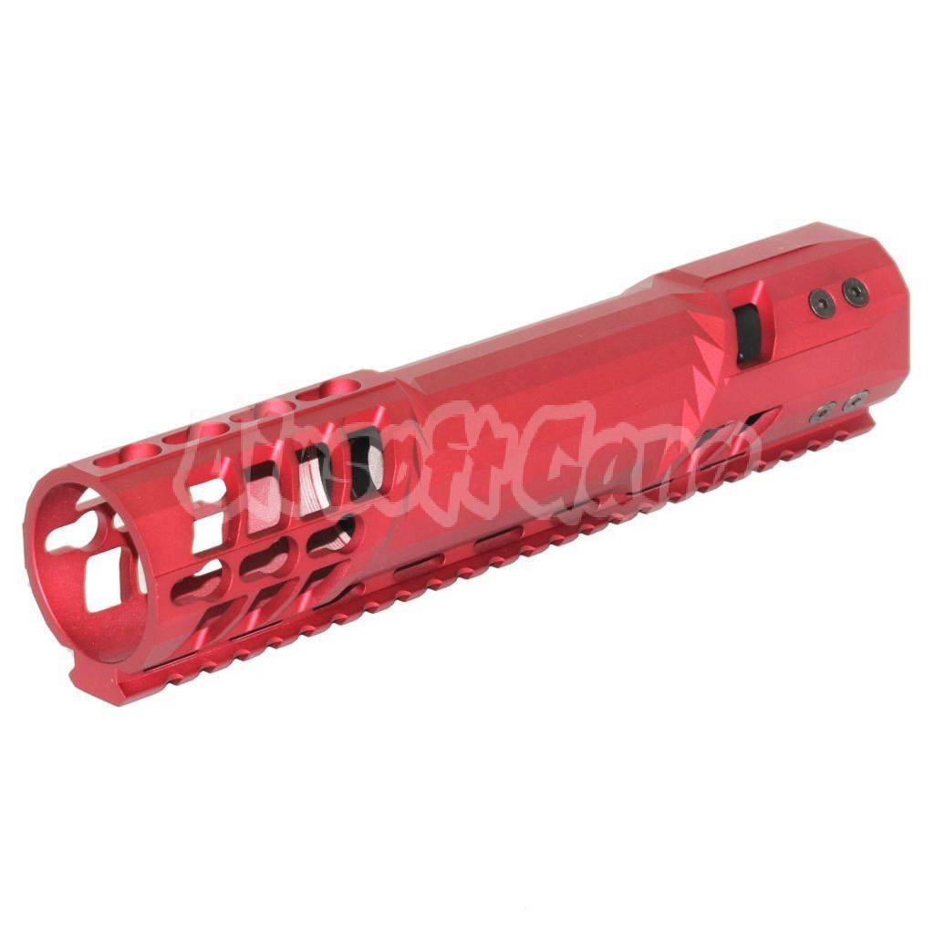 Airsoft APS EMG Licensed F1 C7K Style 9.75" Inches BDR Keymod Handguard Rail System for M4 M16 AEG Anodized Red