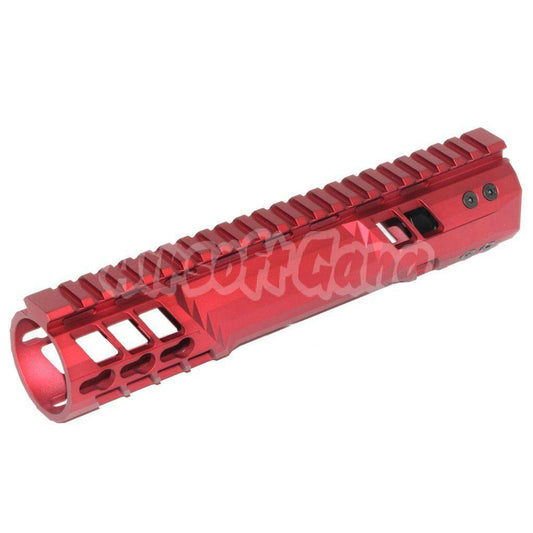 Airsoft APS EMG Licensed F1 C7K Style 9.75" Inches BDR Keymod Handguard Rail System for M4 M16 AEG Anodized Red