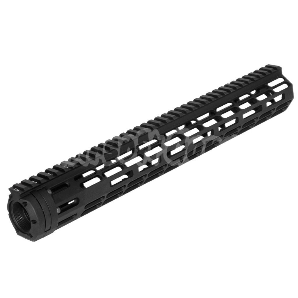 Airsoft APS EMG Licensed Falkor Defense Recce 14.6" Inches TRANNY M-LOK Handguard Rail System for M4 M16 AEG Anodized Black