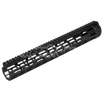 Airsoft APS EMG Licensed Falkor Defense Recce 14.6" Inches TRANNY M-LOK Handguard Rail System for M4 M16 AEG Anodized Black