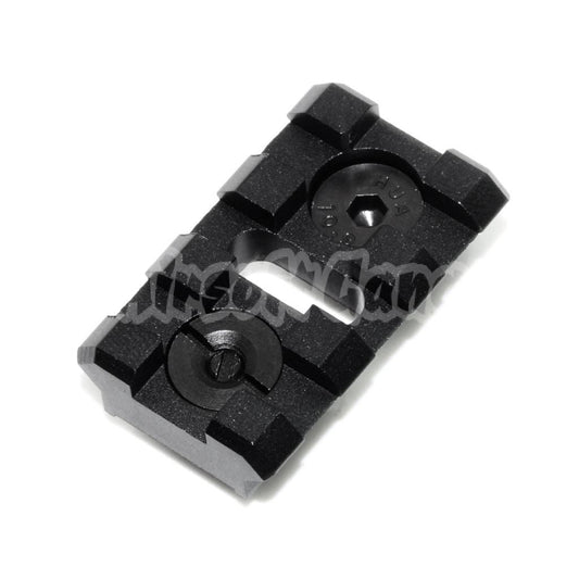 5KU B-2L 3-Slots 20mm Rail Section with Screws Black