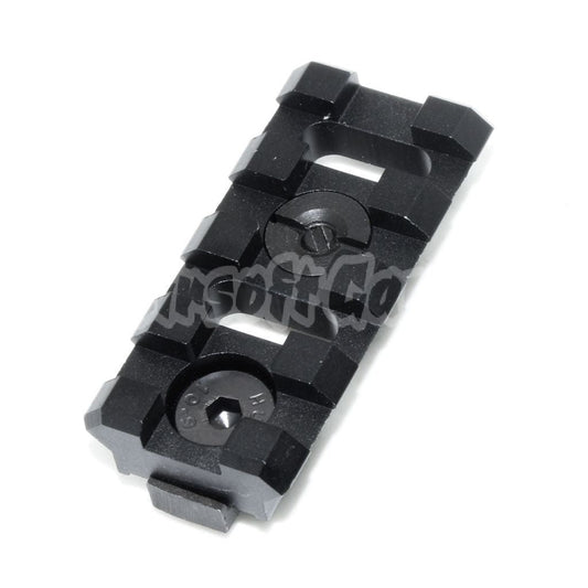 5KU B-2 4-Slots 20mm Rail Section with Screws Black