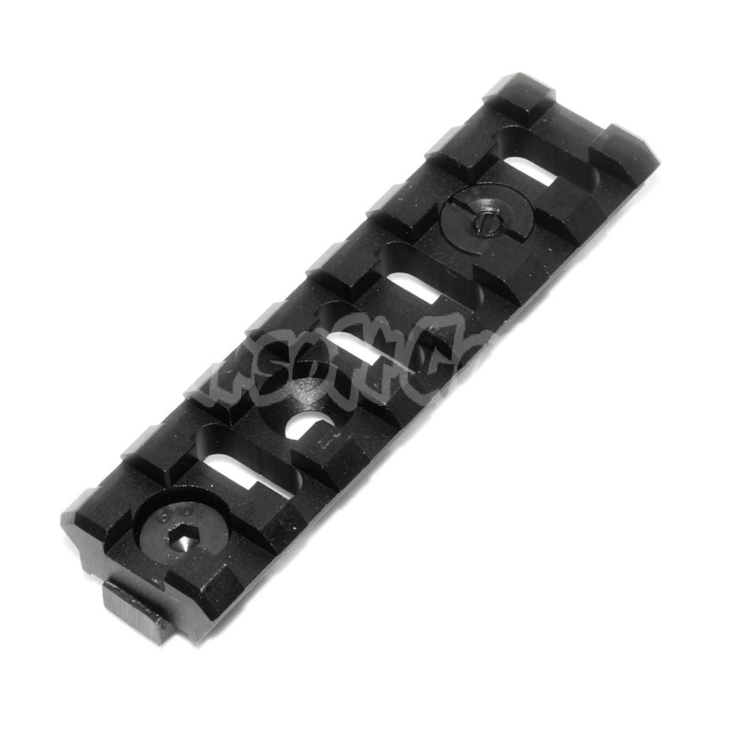 5KU B-2U 7-Slots 20mm Rail Section with Screws Black