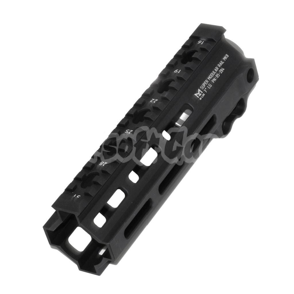 5KU 7" Inches MK8 M-LOK Handguard Rail System For Tokyo Marui AEG GBB MWS M4 Rifle Black