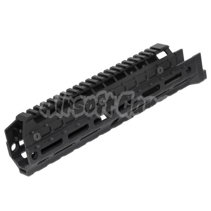 Airsoft 5KU 292mm Extended M-LOK Universal Handguard Kit Rail System for LCT GHK CYMA D-BOYS E&L AK47 AK74 Series Airsoft Rifle Black