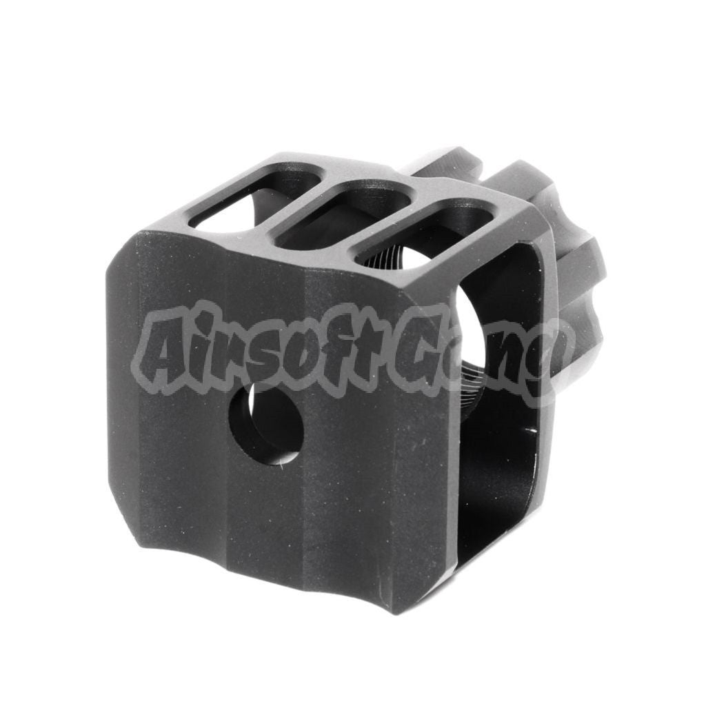 5KU CNC Aluminium LAF-24 Style Muzzle Brake Flash Hider +24mm CW Black