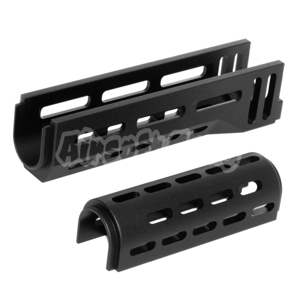 CYMA 155mm CNC Aluminum Upper Lower M-LOK Handguard Type-A For E&L CYM ...