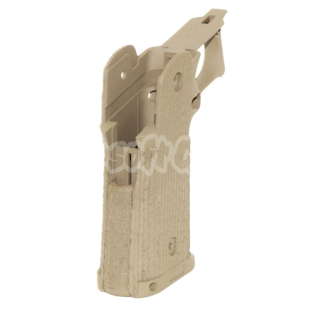 Airsoft ARMY Stippled Pistol Grip For R501 Costa Carry Comp R601 TTI Combat Master EMG AW WE Tokyo Marui Hi-Capa GBB Pistol Dark Earth Tan