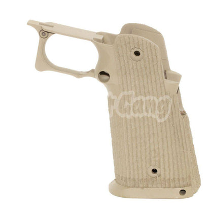 Airsoft ARMY Stippled Pistol Grip For R501 Costa Carry Comp R601 TTI Combat Master EMG AW WE Tokyo Marui Hi-Capa GBB Pistol Dark Earth Tan