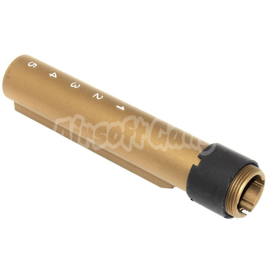 E&C 168mm 5-Position Extended Stock Pipe Buttstock Tube For E&C 416A5 Series AEG Rifle Dark Earth Tan