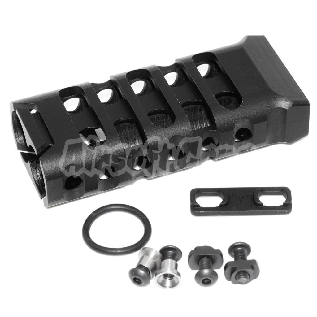 5KU CNC Aluminum KeyMod M-LOK Ultralight Vertical Grip Type-2 Horizontal Black