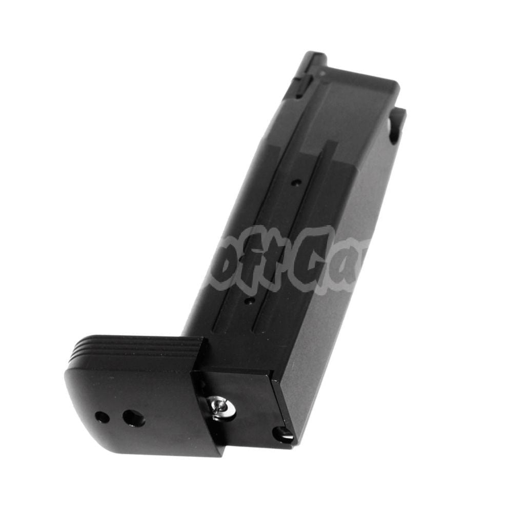 KF Light Weight CNC Aluminum 30rd Gas Magazine for ARMY R501 R601 R603 R604 / KJ KP-05 / Zeon / EMG SAI STI TTI / AW / WE / Tokyo Marui Hi-Capa GBB Pistol Black