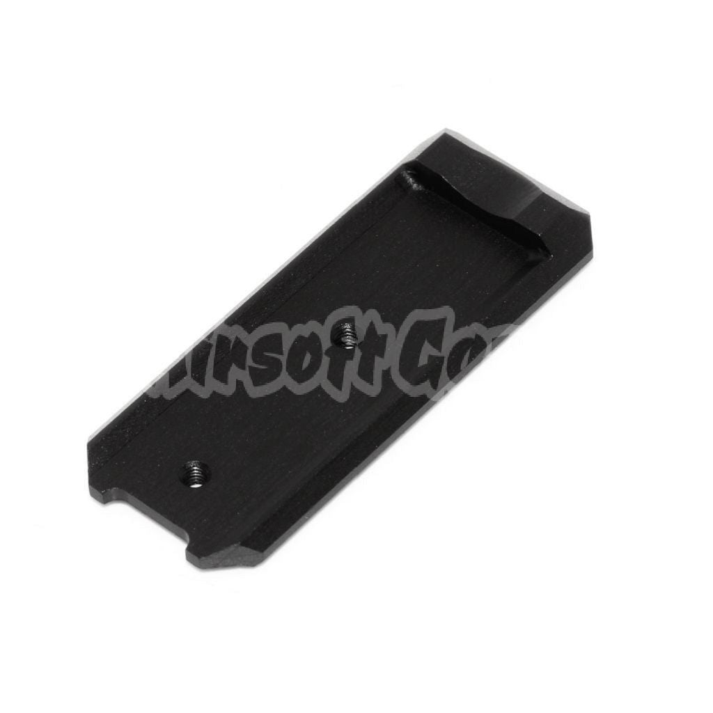 KF CNC Aluminum Lower Frame Rail Plate For Tokyo Marui Hi-Capa Series GBB Pistols Black