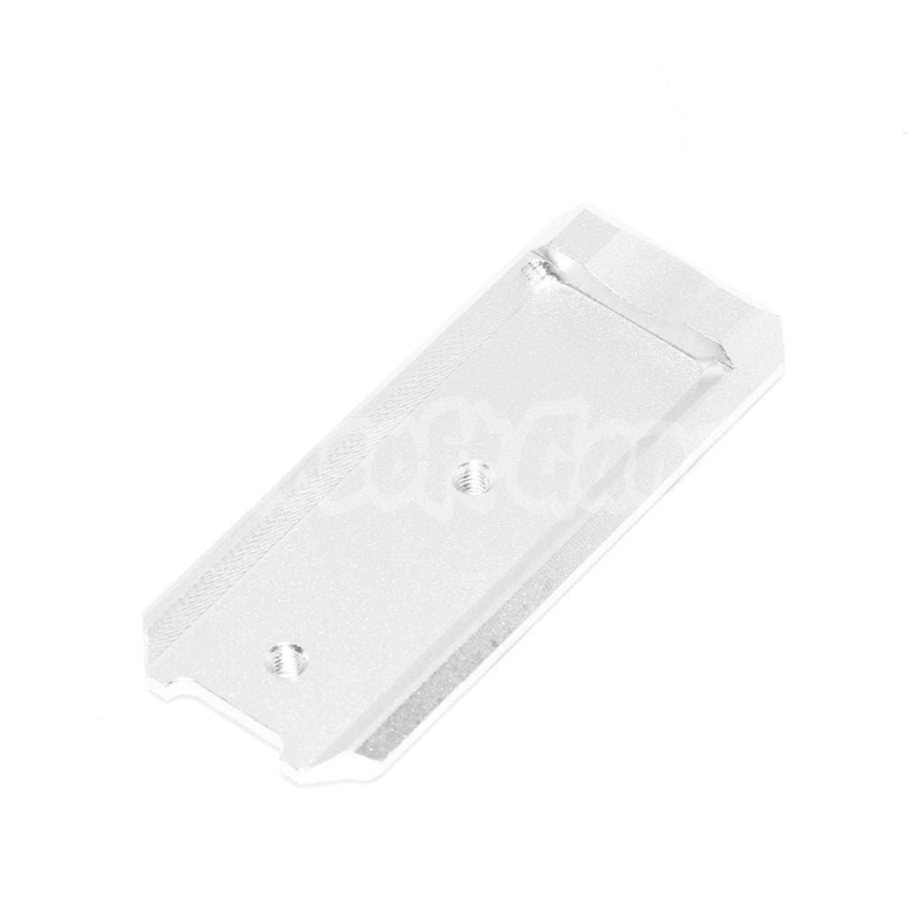 KF CNC Aluminum Lower Frame Rail Plate For Tokyo Marui Hi-Capa Series GBB Pistols Silver