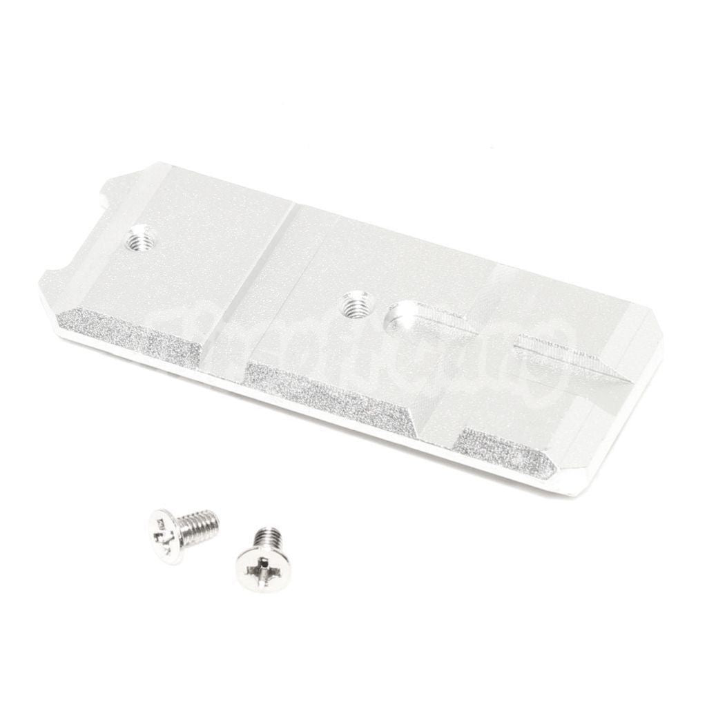 KF CNC Aluminum Lower Frame Rail Plate For Tokyo Marui Hi-Capa Series GBB Pistols Silver