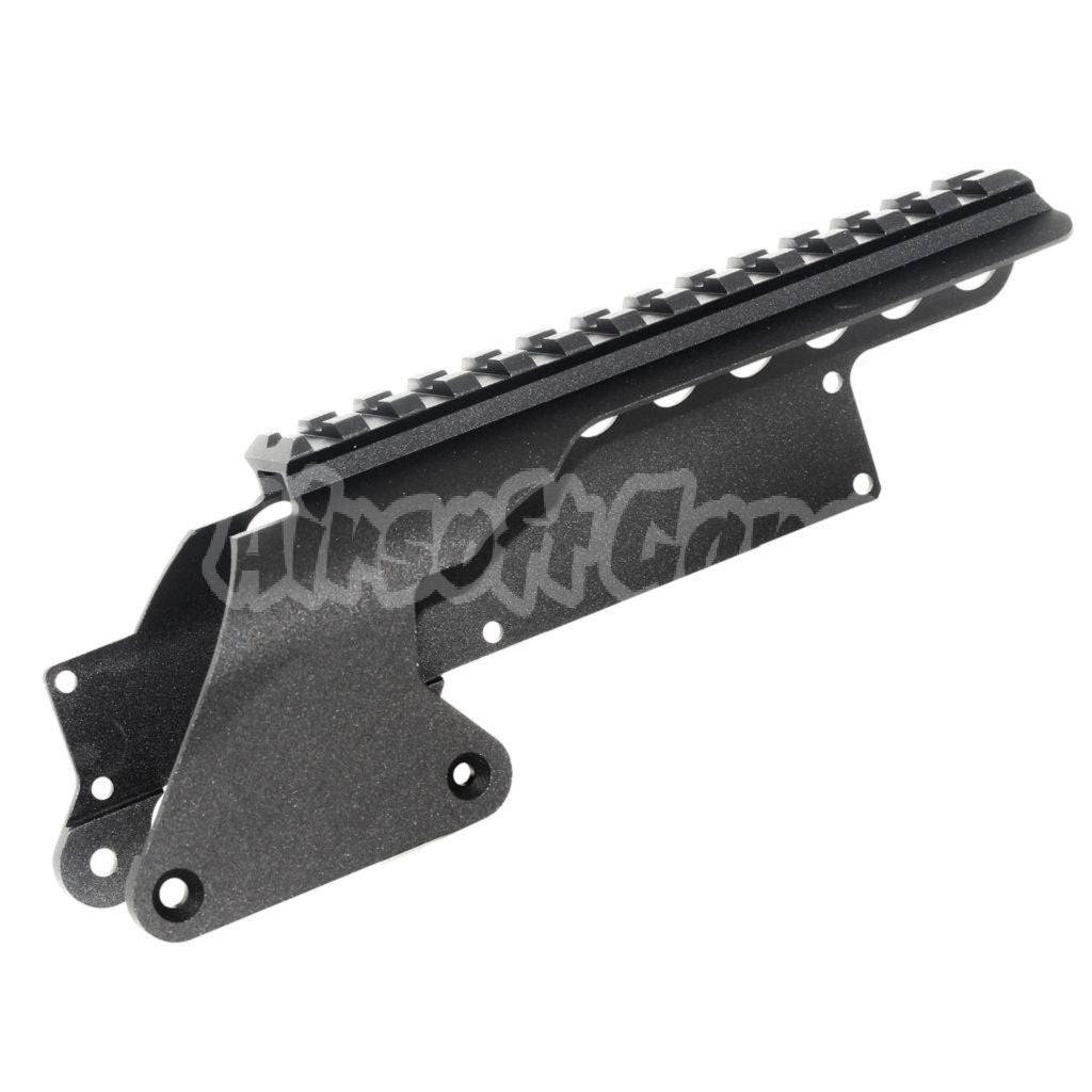 JG Golden Eagle Top Rail Mount For Golden Eagle Tokyo Marui M870 Gas Pump Action Shotgun Black