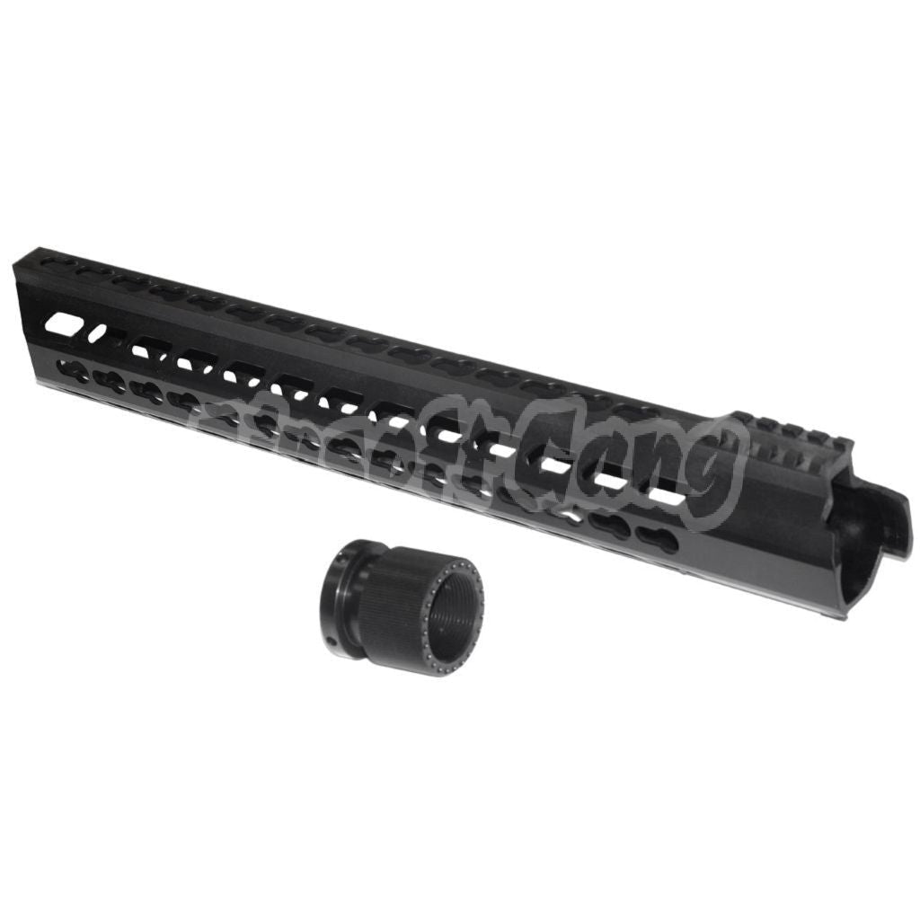 JG Golden Eagle 390mm Aluminum Free Float Keymod RAS Handguard Rail System For Golden Eagle 3202 M200 Sniper Rifle Black