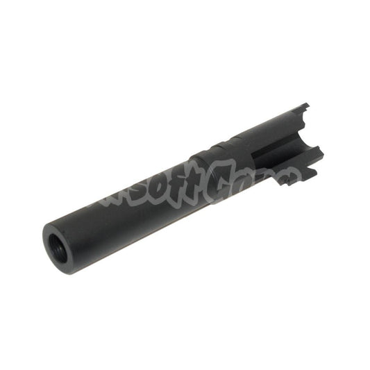 5KU 4.3" Inches Steel Outer Barrel +11mm CW for Tokyo Marui Hi-Capa 4.3 GBB Pistol Black