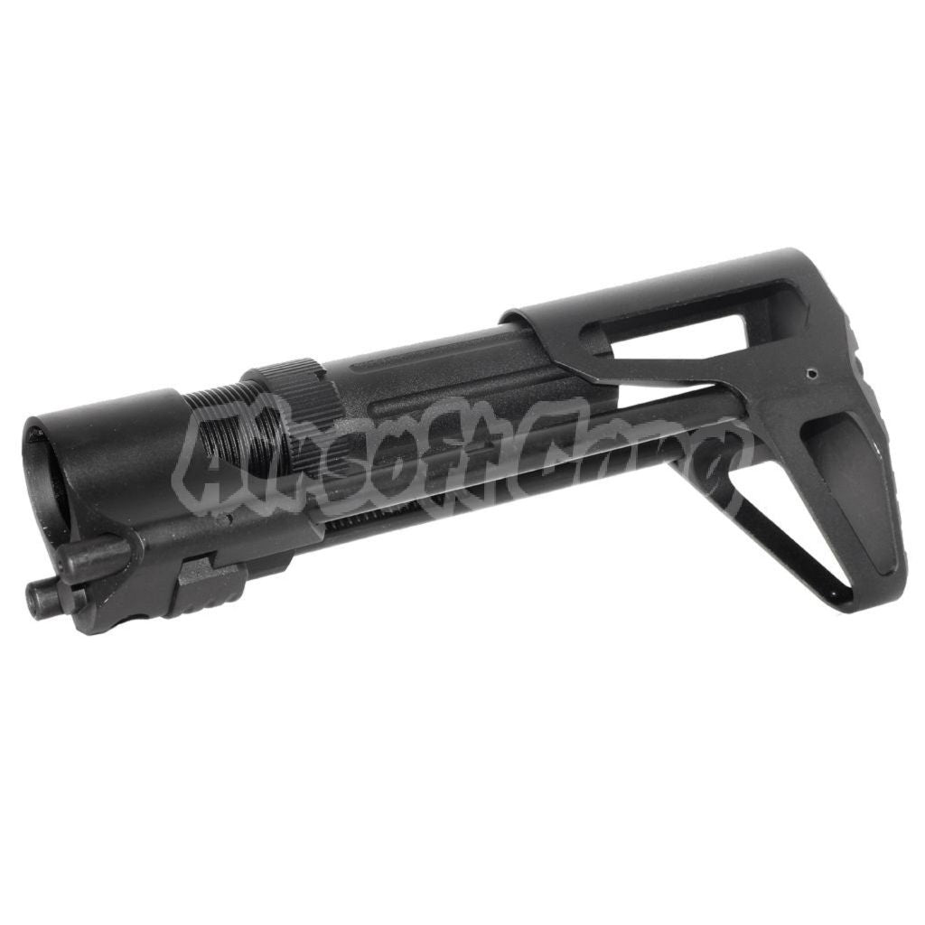 5KU PDW Retractable Sliding Stock for GHK VFC WE (WE-TECH) WA M4 Series GBB Rifle Black