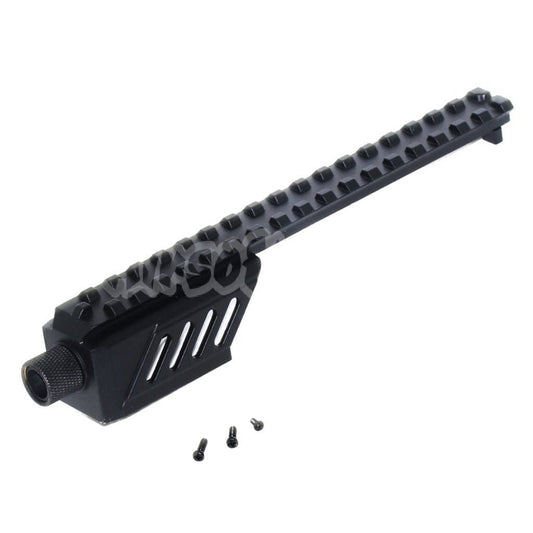 CYMA 187mm Barrel Extension Attachment Mount Rail for CYMA CM127 G18C AEP Pistol Black