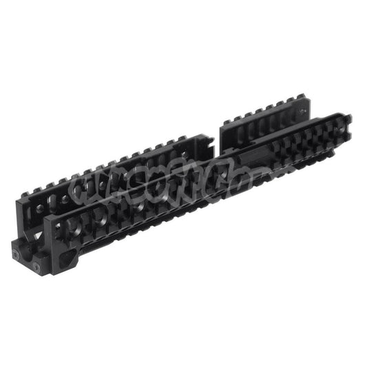 5KU CNC 254mm B30 Style Long Lower Handguard Rail For CYMA AKM AK74 AK102 AK104 AK105 AK Series AEG Rifle Black