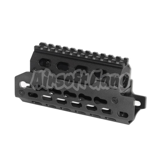 CYMA Aluminium KeyMod Handguard Rail System For AK74U Series AEG GBB Rifle