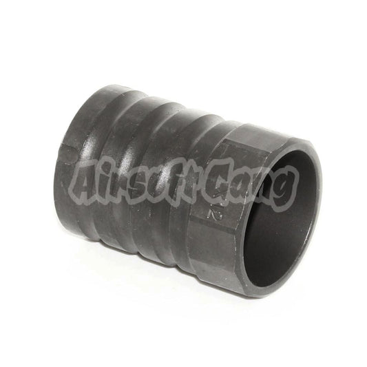 Airsoft 5KU 53mm 360 X12 Muzzle Brake Flash Hider With Blast Shield -14mm CCW Black