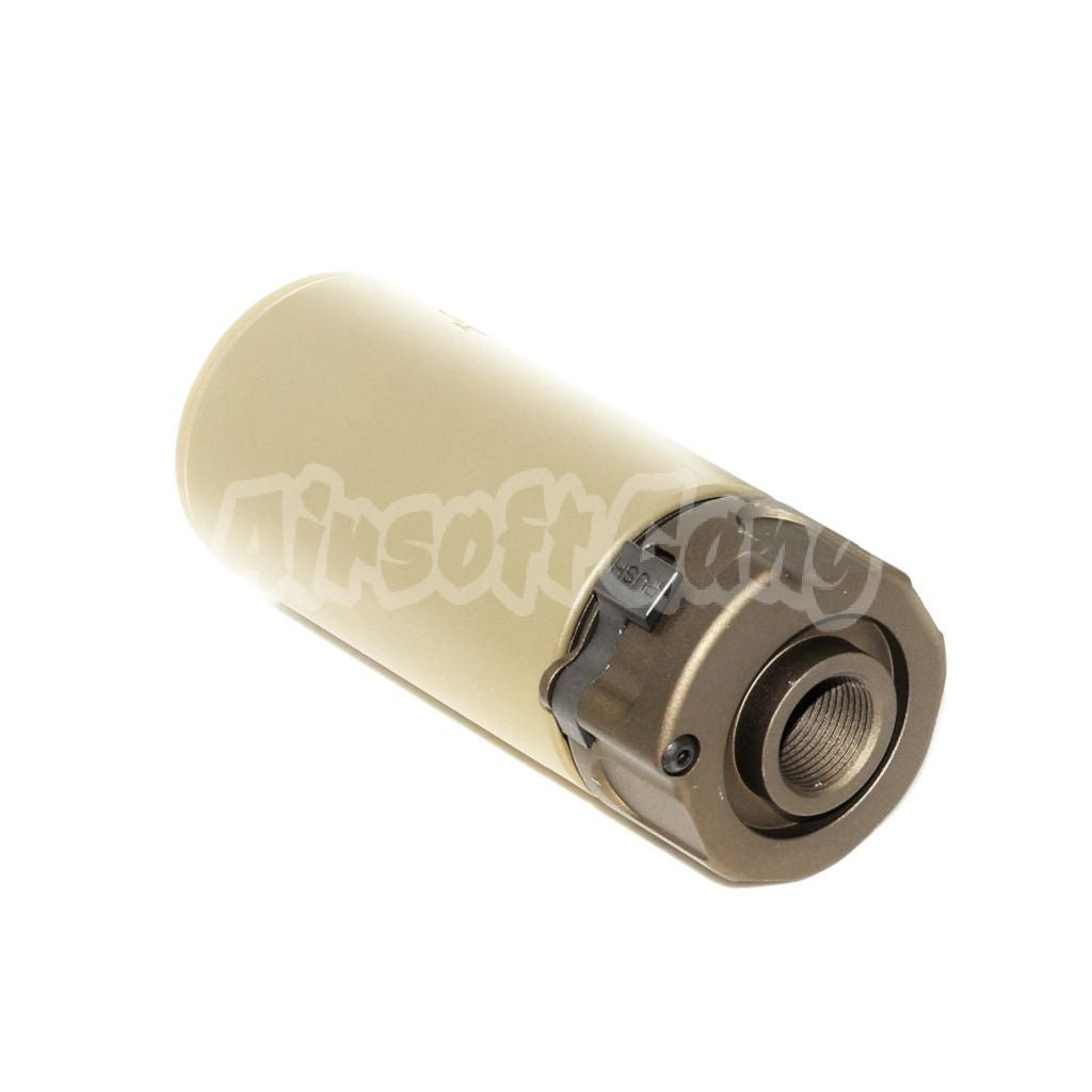 Airsoft 5KU 92mm Mini Suppressor Silencer with Spitfire Tracer -14mm CCW Dark Earth Tan