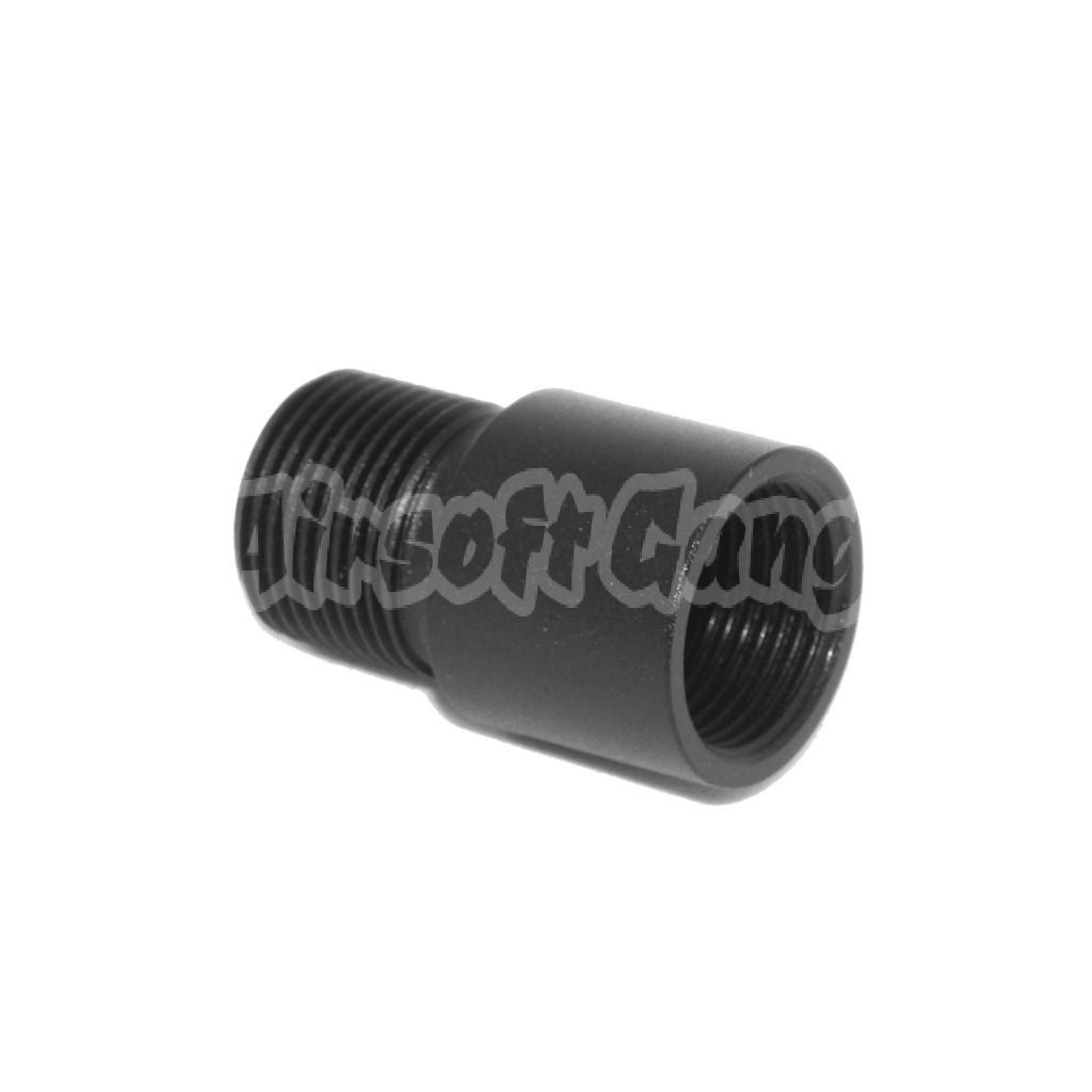 Airsoft 5KU Barrel Silencer Compensator Adaptor Inner Thread +14mm CW to Outer Thread -14mm CCW