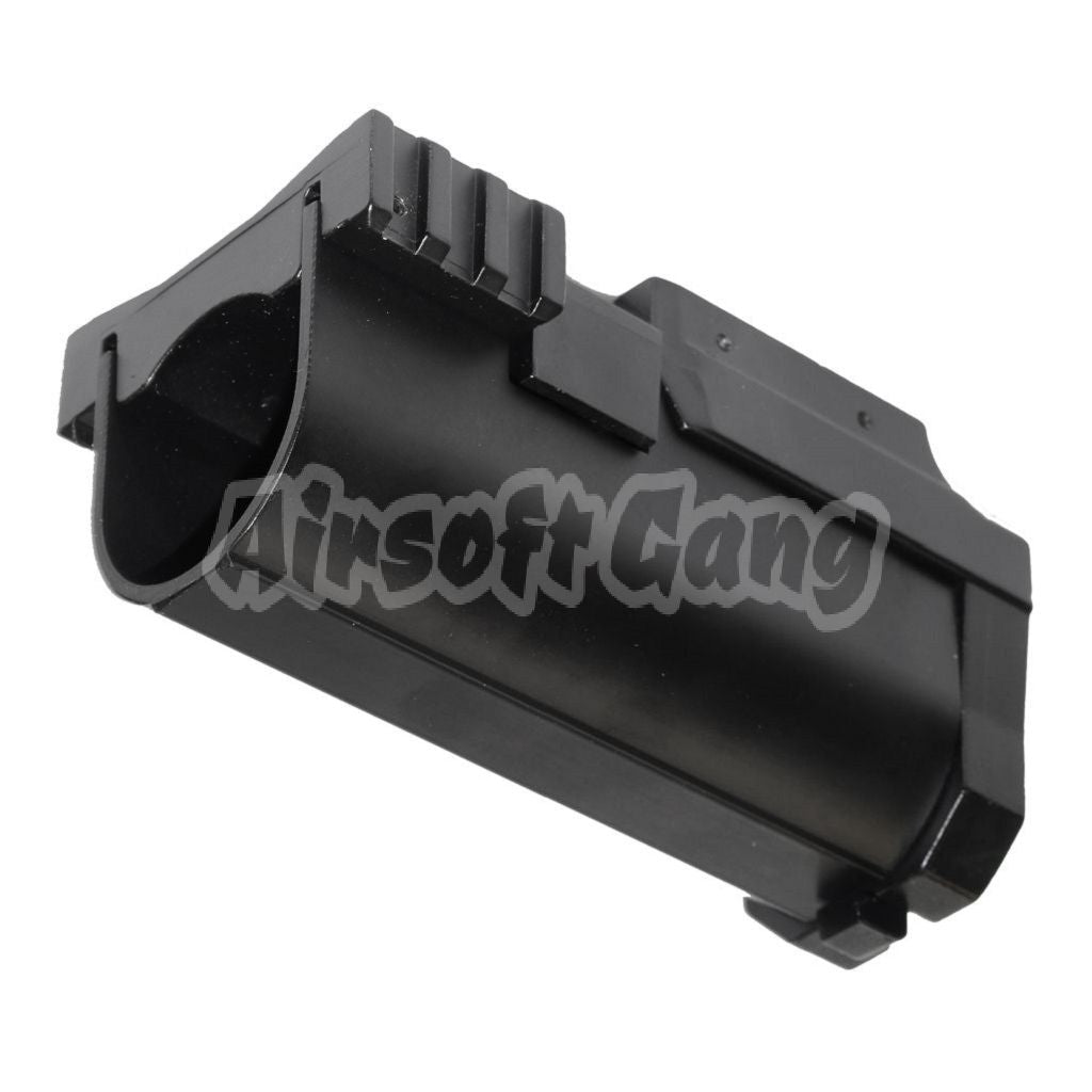 Airsoft 132mm Aluminium Gas Powered 40mm M203 Mini Grenade Launcher Black