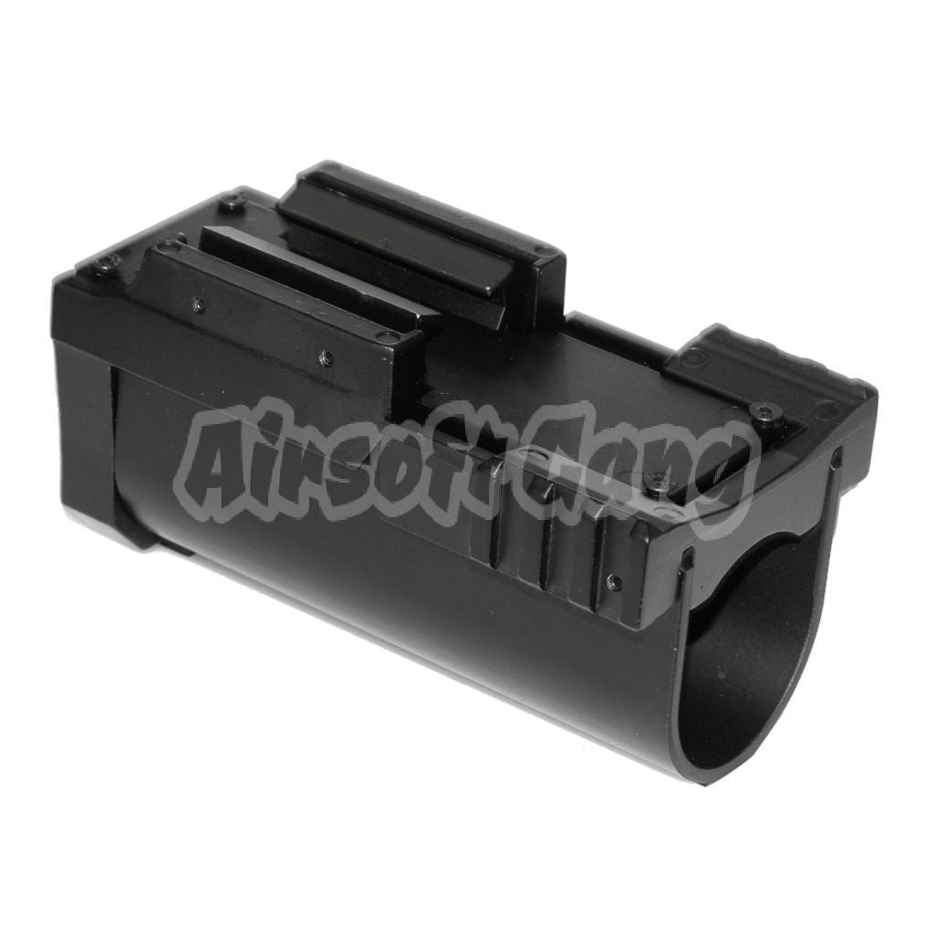 Airsoft 132mm Aluminium Gas Powered 40mm M203 Mini Grenade Launcher Black