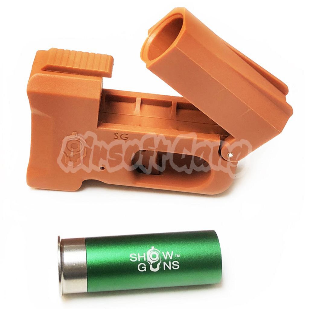 Airsoft SG ShowGuns Tactical ESC Gas BBs Emergency Shotshell Carrier Orange