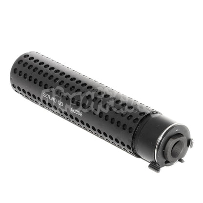 Airsoft 5KU 172mm KAC Style QD Barrel Extension Suppressor Silencer -14mm Flash Hider Black