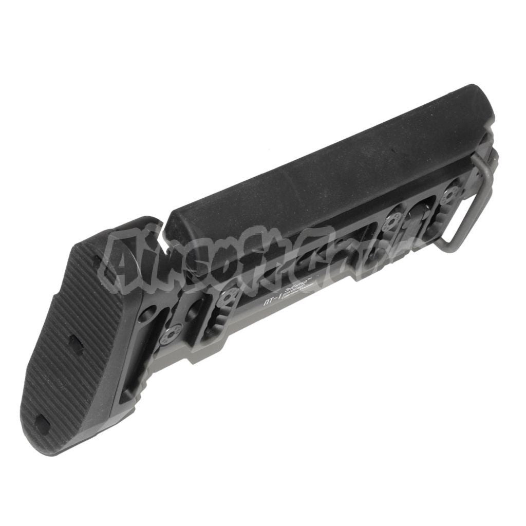 Airsoft 5KU PT-1 AK Side Folding Stock For E&L AK Series Rifle Black