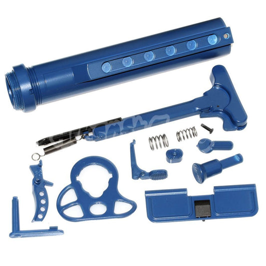 Airsoft CYMA Color-Coordinated Accessory Kit for CYMA G&P G&G JG Classic Army VFC Tokyo Marui M4 M16 Series AEG Rifles Blue