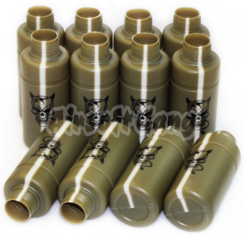 Airsoft APS HAKKOTSU 12pcs Thunder B Co2 Sound Grenade Replacement Devil Shell Bottle