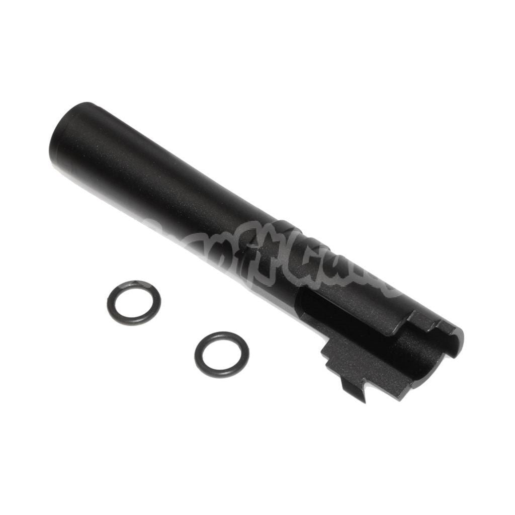 Airsoft 5KU 4.3" Inches CNC Aluminium Outer Barrel +11mm CW for Tokyo Marui Hi-Capa 4.3 GBB Pistols Black