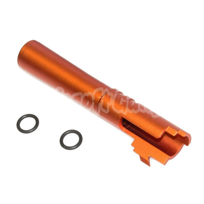 Airsoft 5KU 4.3" Inches CNC Aluminium Outer Barrel +11mm CW for Tokyo Marui Hi-Capa 4.3 GBB Pistols Orange