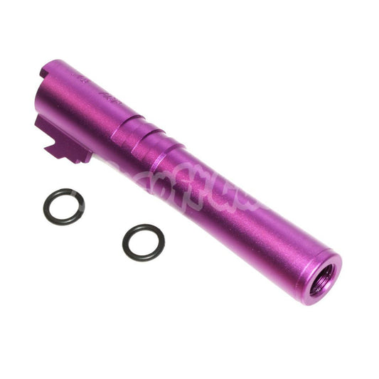 Airsoft 5KU 4.3" Inches CNC Aluminium Outer Barrel +11mm CW for Tokyo Marui Hi-Capa 4.3 GBB Pistols Purple