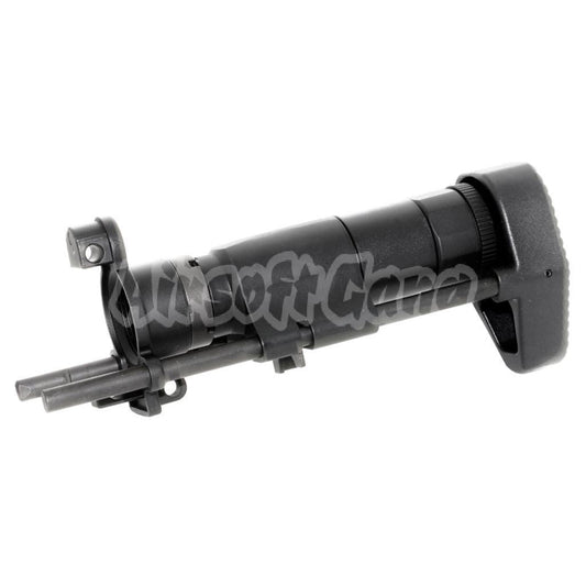 Airsoft CNC Aluminum Retractable Stock with Adaptor For CYMA Tokyo Marui MP5K Series AEG Rifles