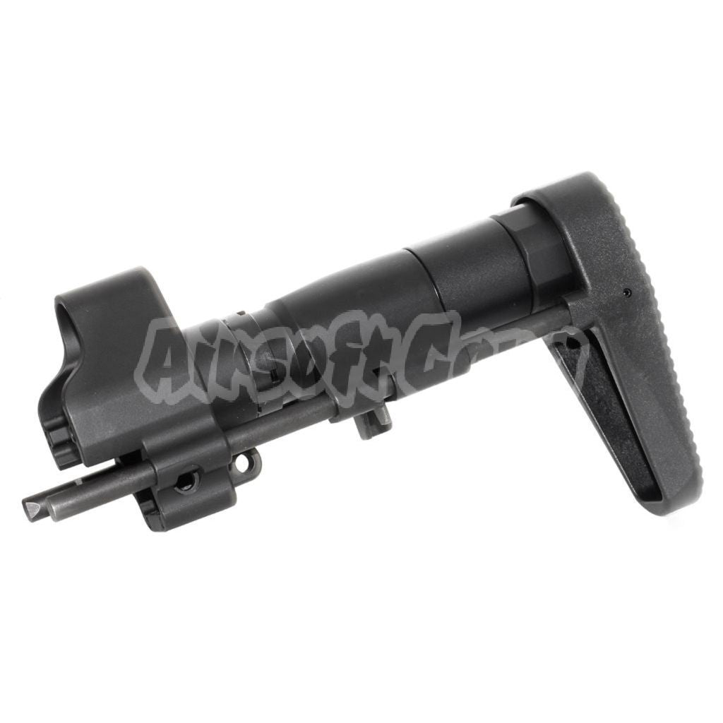 Airsoft CNC Aluminum Retractable Stock with Adaptor For CYMA Tokyo Marui MP5 Series AEG Rifles