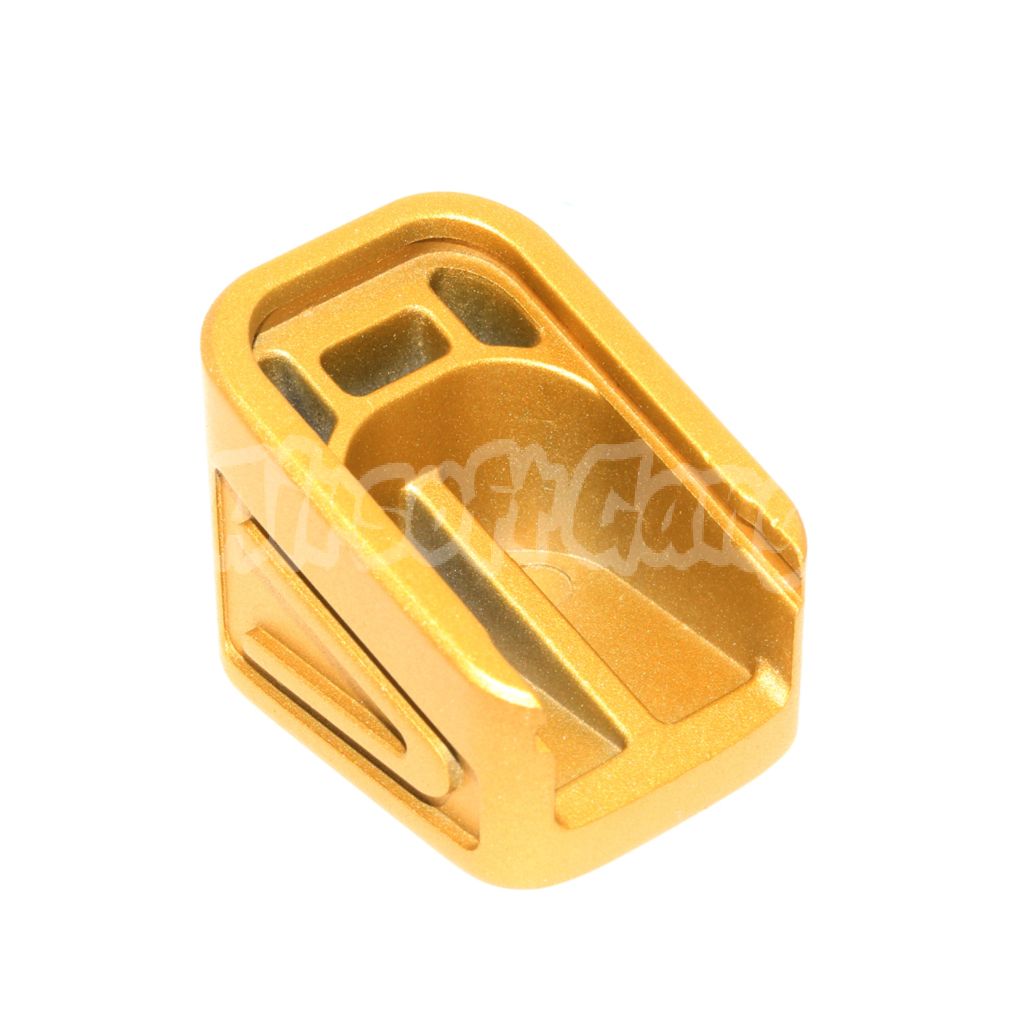 Airsoft Aluminium Magazine Base Plate B For APS ACP SHARK / Tokyo Marui G17 G18C GBB Pistol Magazine Gold