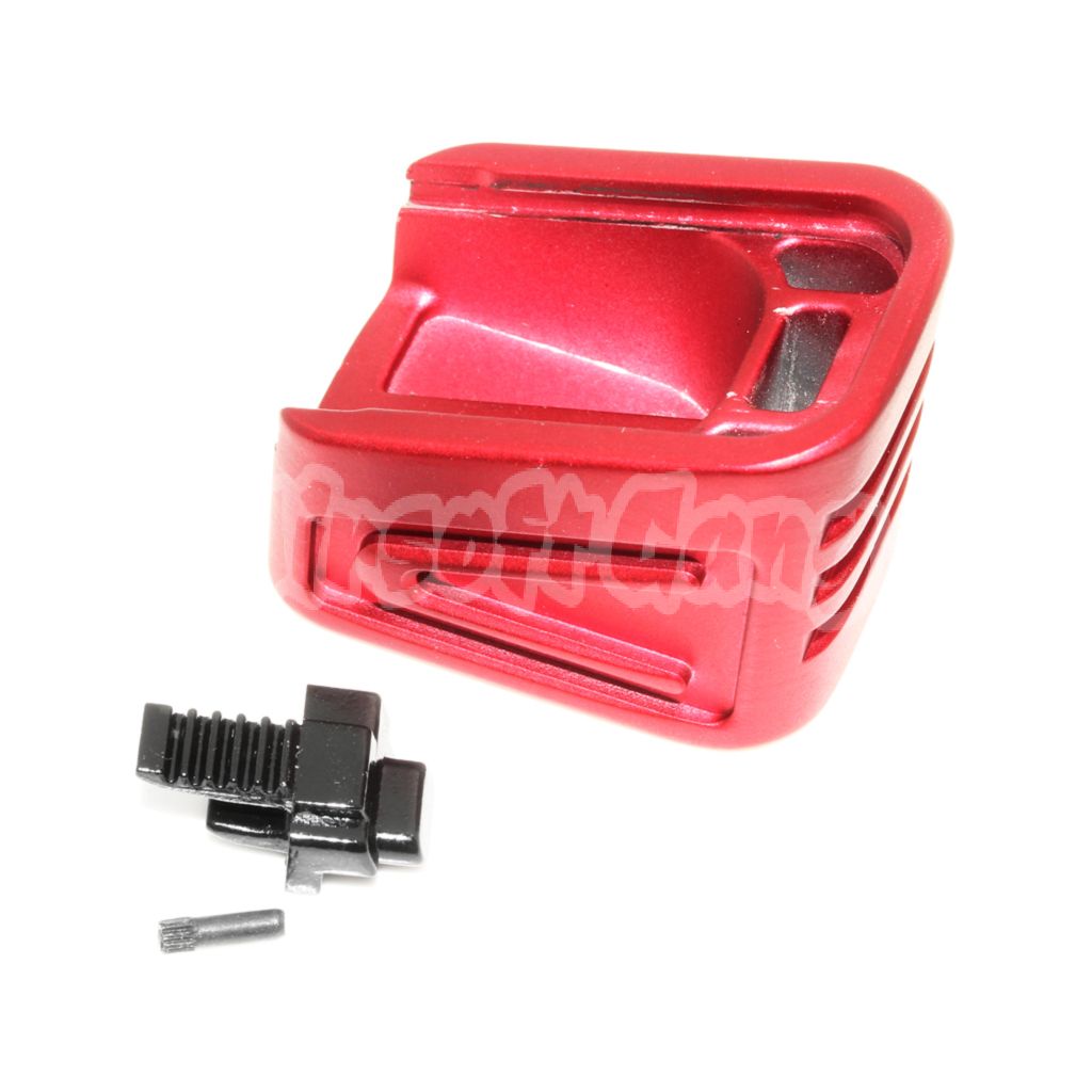 Airsoft Aluminium Magazine Base Plate B For APS ACP SHARK / Tokyo Marui G17 G18C GBB Pistol Magazine Red