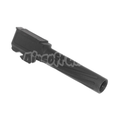 Airsoft APS EMG F1 98mm/112mm Fluted Spiral Outer Barrel +12mm CW For APS EMG F1 BSF Series Pistols Black