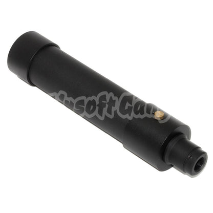 Airsoft BELL 184mm/214mm x 44mm MPX QD Suppressor Silencer with -14mm CCW Flash Hider Black